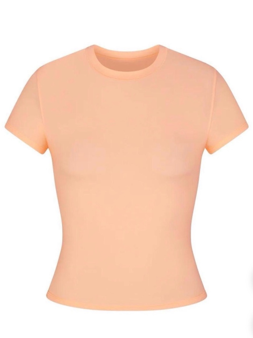 SKIMS Fits Everybody short sleeve t shirt in faded nectar peach size sm